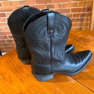 Short Black Ariat Cowboy Boots